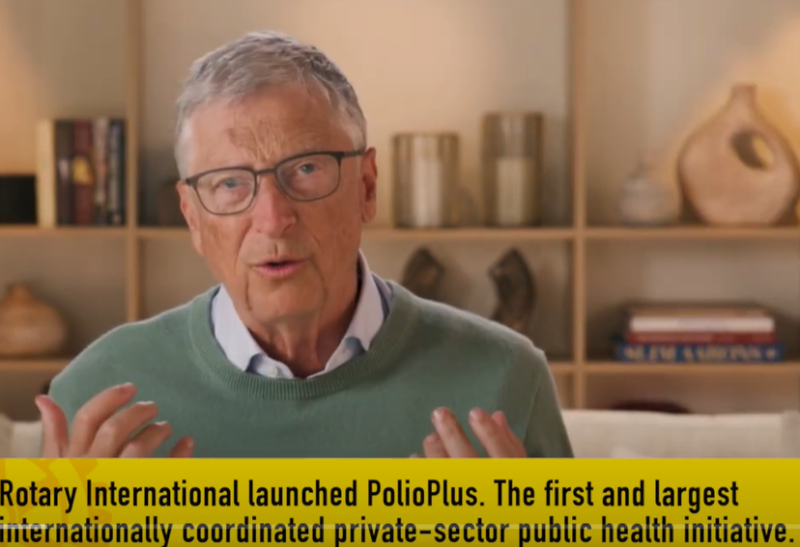 Bill Gates  - "we are so close to end polio"