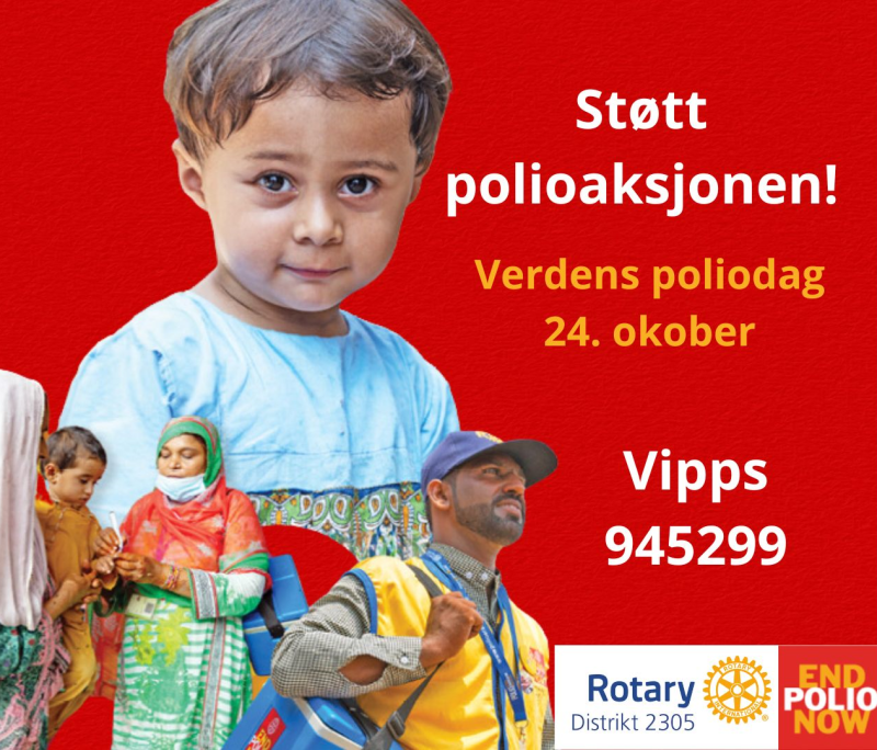Verdens poliodag: Vi lyser opp Norge på tvers!
