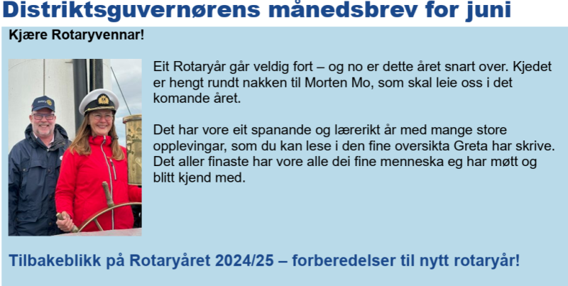 DG Liduns månedsbrev for juni