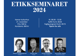 Hamar Rk arrangerer etikkseminar